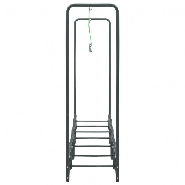 Firewood Rack Anthracite 360x35x120 Cm Steel Image 5