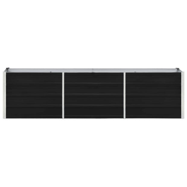 Garden Raised Bed Galvanised Steel 240x40x45 Cm Anthracite Image 2