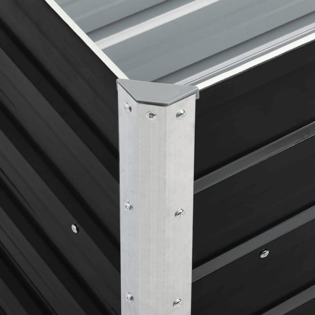 Garden Raised Bed Galvanised Steel 240x40x45 Cm Anthracite Image 5