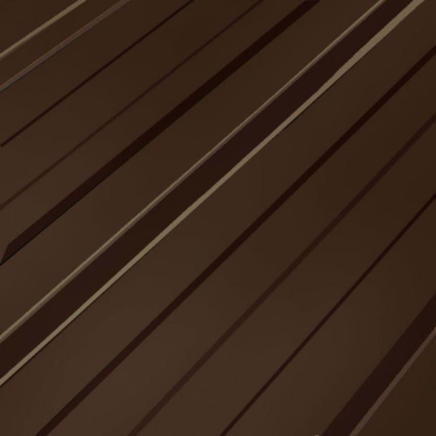 Roof Panels 12 Pcs Galvanised Steel Brown Image 2