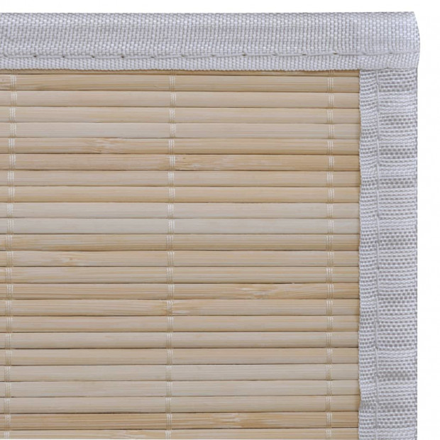 Rectangular Natural Bamboo Rugs 4 Pcs 120x180 Cm Image 7