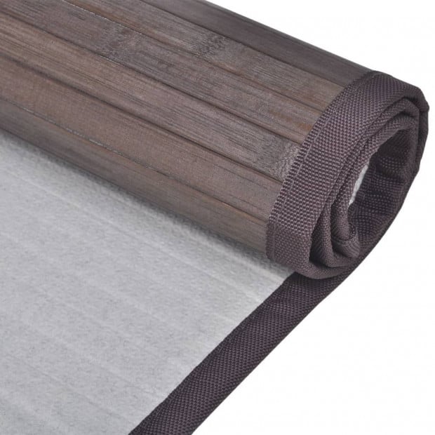 Bamboo Bath Mats 2 Pcs 60x90 Cm Dark Brown Image 5
