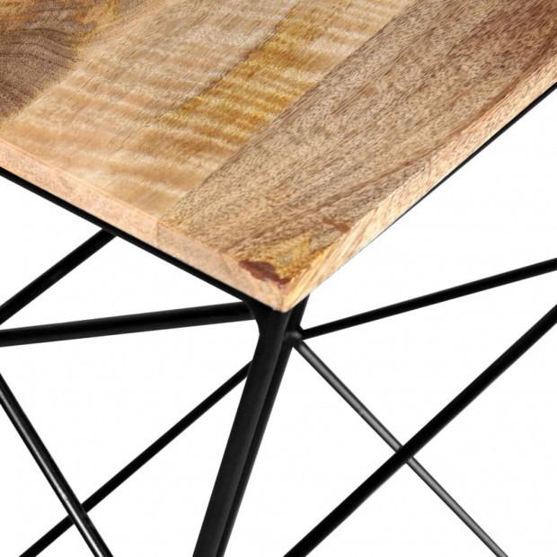 Bar Stools 2 Pcs Solid Mango Wood Image 4