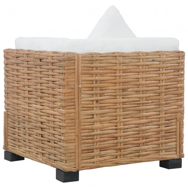 Corner Sofa With Cushions Natural Rattan Image 3