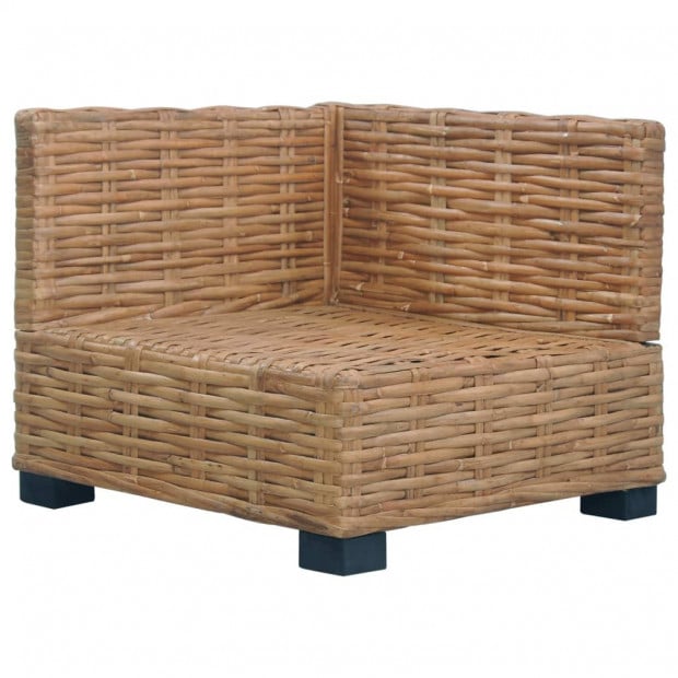 Corner Sofa With Cushions Natural Rattan Image 4