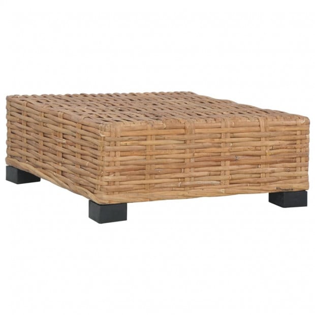 Footrest With Cushion Natural Rattan Image 4