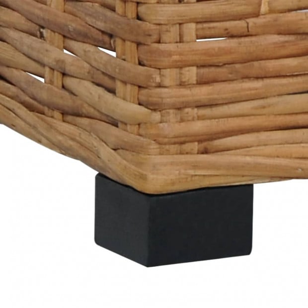 Footrest With Cushion Natural Rattan Image 5