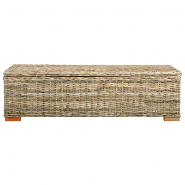Storage Box 120 Cm Kubu Rattan And Solid Mango Wood Image 3