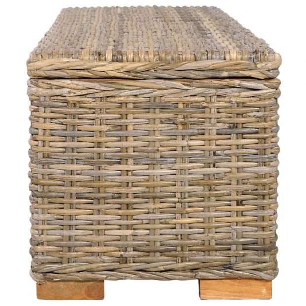 Storage Box 120 Cm Kubu Rattan And Solid Mango Wood Image 4
