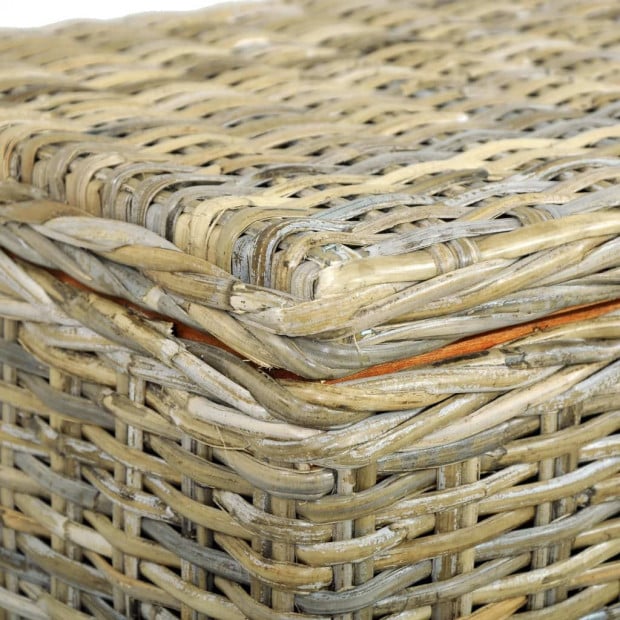 Storage Box 120 Cm Kubu Rattan And Solid Mango Wood Image 6