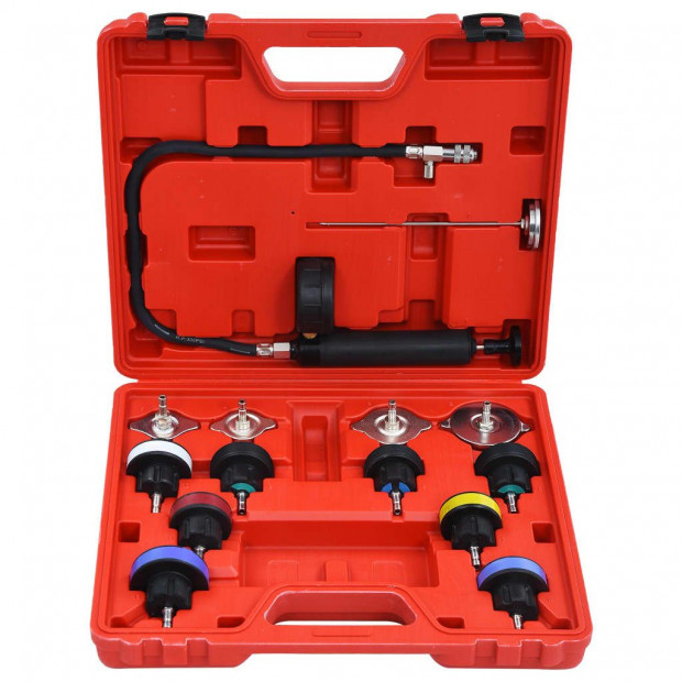 14 Piece Cooling System & Radiator Cap Pressure Tester Image 4