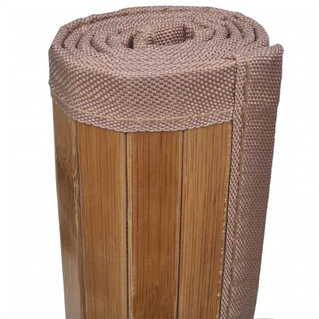 Bamboo Bath Mats 4 Pcs 60 X 90 Cm Brown Image 5