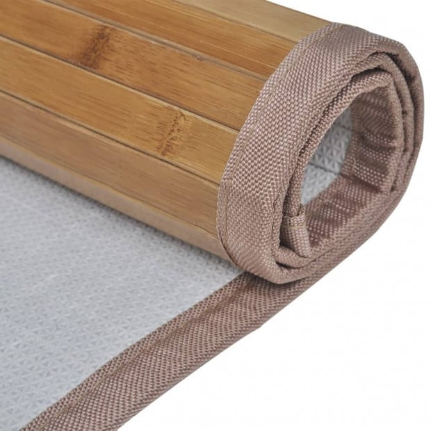 Bamboo Bath Mats 4 Pcs 60 X 90 Cm Brown Image 6
