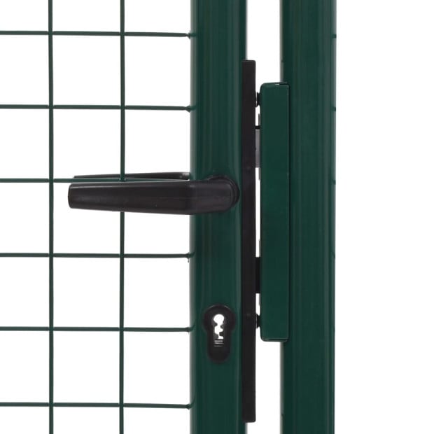 Fence Gate Steel 100x75 Cm Green Image 4