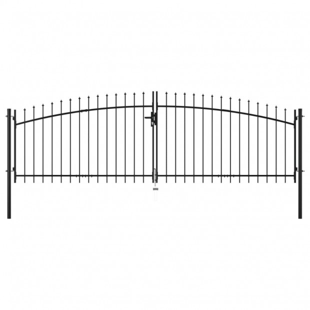 Double Door Fence Gate With Spear Top 400x175 Cm