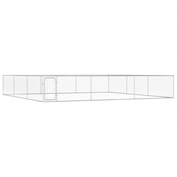 Outdoor Dog Kennel Galvanised Steel 6x6x1 M