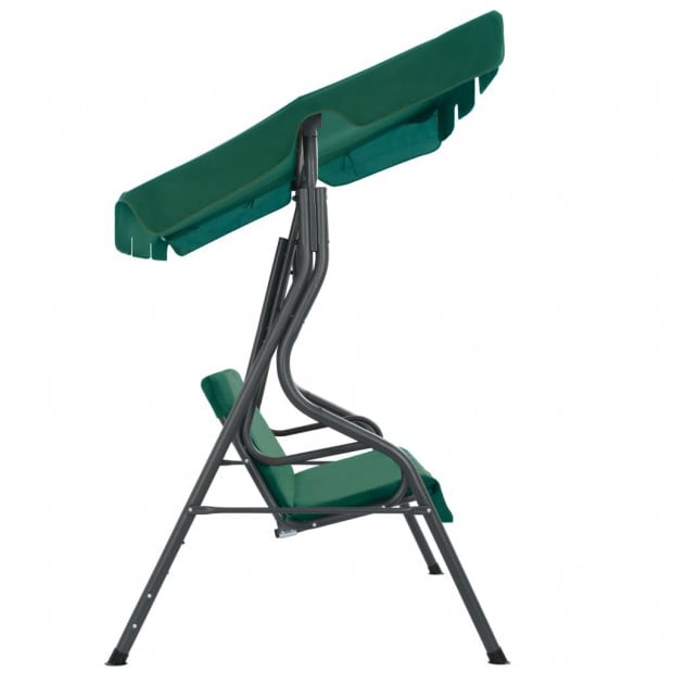 Garden Swing Chair Green 170x110x153 Cm Fabric Image 3