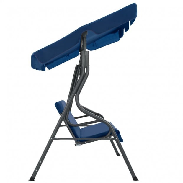 Garden Swing Chair Dark Blue 170x110x153 Cm Fabric Image 3