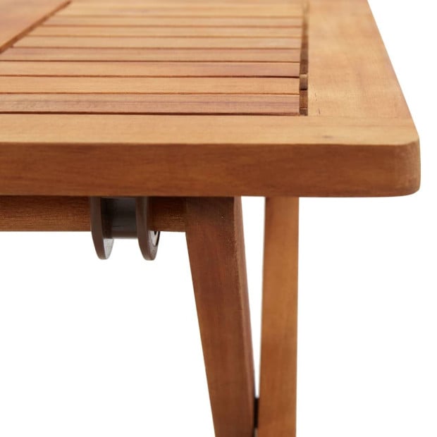 Folding Garden Coffee Table 40 x 40 x 40cm Solid Acacia Wood Image 4