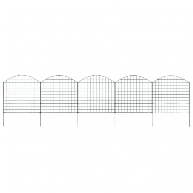 Arched Pond Fence Set 77.5x78.5cm Green