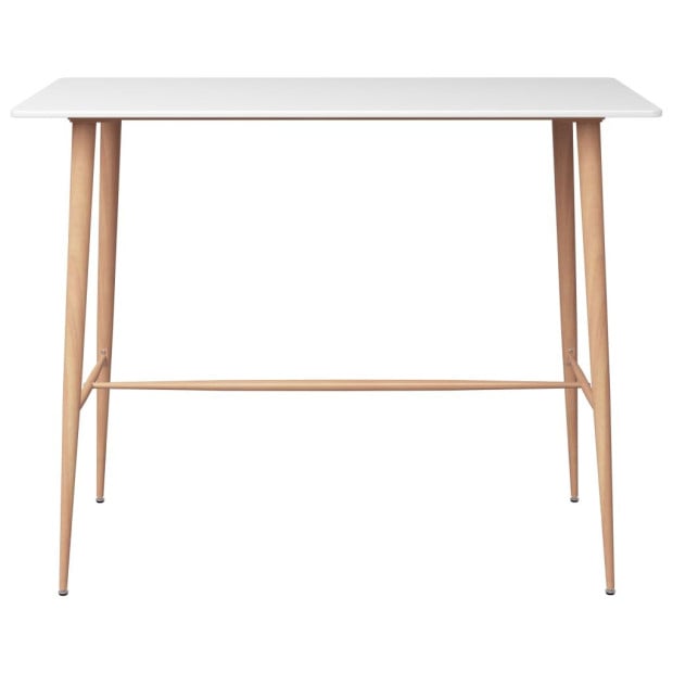 Bar Table White 120x60x105 Cm Image 2