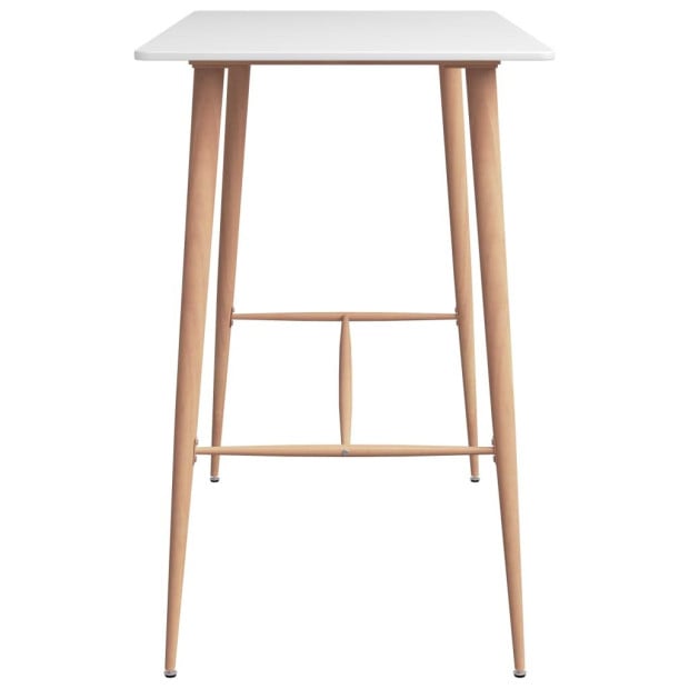 Bar Table White 120x60x105 Cm Image 3