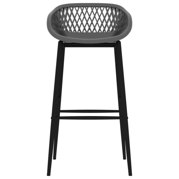 Bar Chairs 4 Pcs Grey Image 3