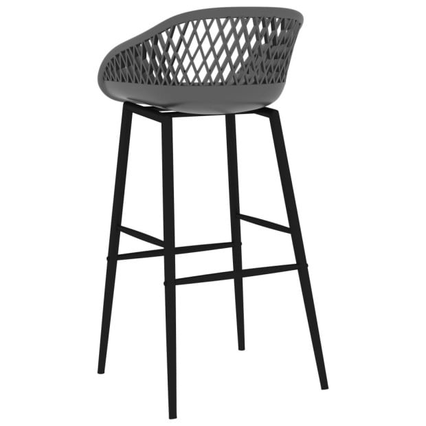 Bar Chairs 4 Pcs Grey Image 5