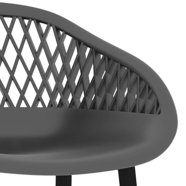 Bar Chairs 4 Pcs Grey Image 6