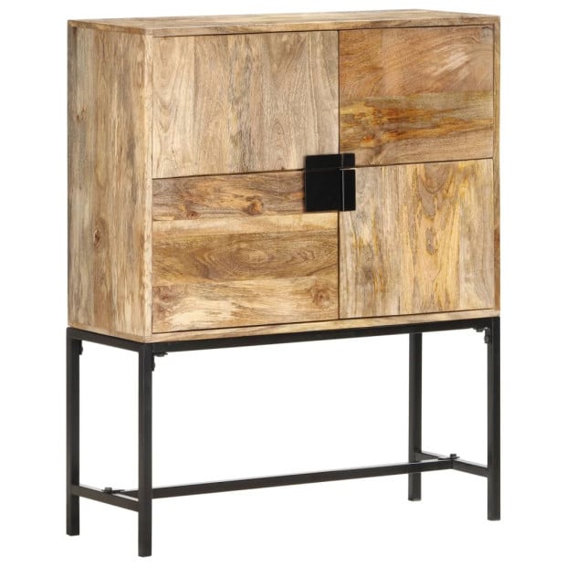 Highboard 80x30x100 Cm Solid Mango Wood Image 11