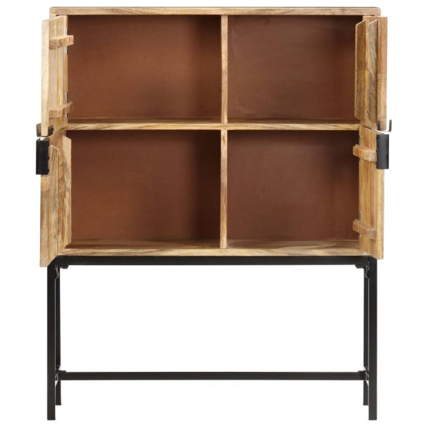 Highboard 80x30x100 Cm Solid Mango Wood Image 3