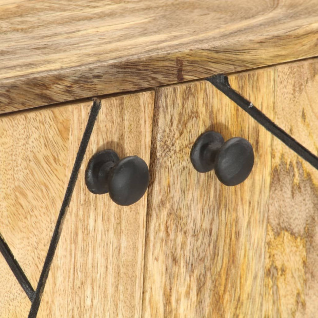 Sideboard 118x30x75 Cm Solid Mango Wood Image 5