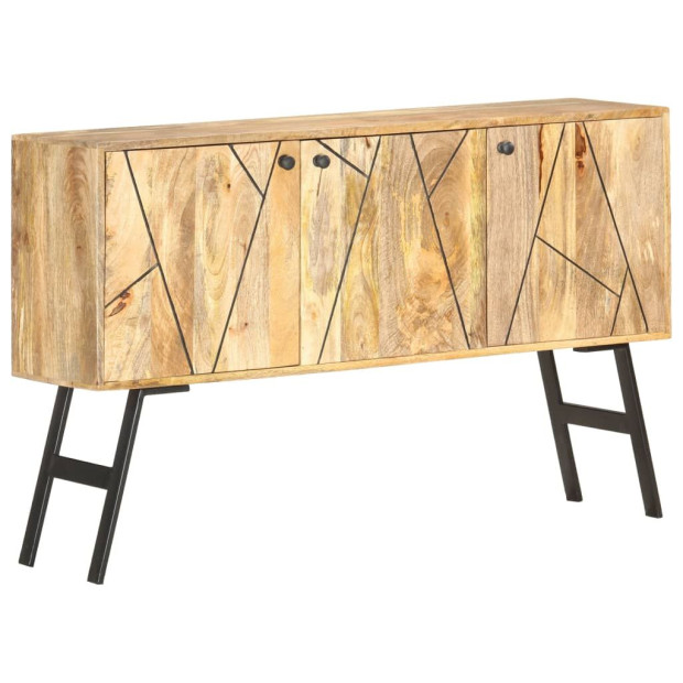 Sideboard 118x30x75 Cm Solid Mango Wood Image 7