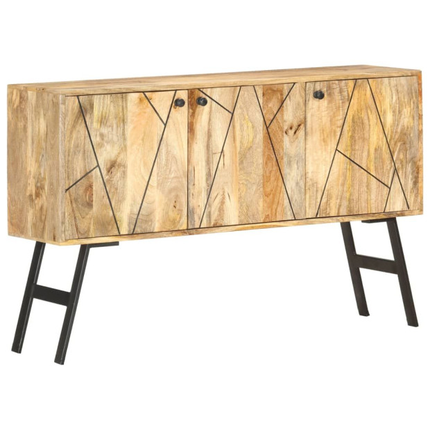 Sideboard 118x30x75 Cm Solid Mango Wood Image 9