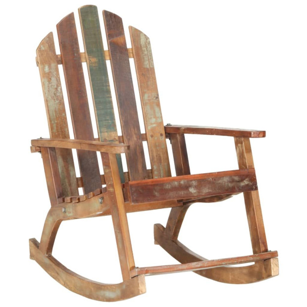 Garden Rocking Chair Solid Reclaimed Wood Image 11