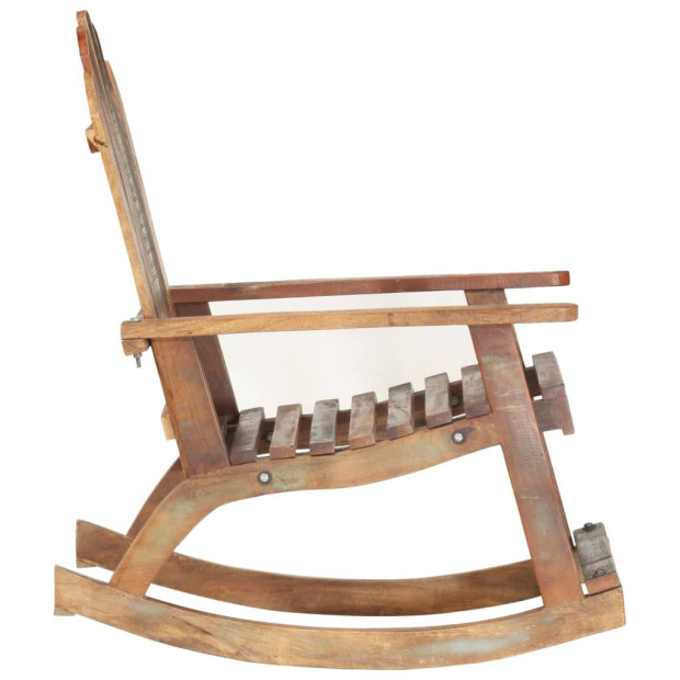 Garden Rocking Chair Solid Reclaimed Wood Image 3