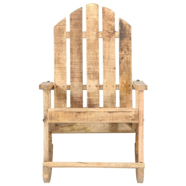 Garden Rocking Chair Solid Mango Wood Image 2