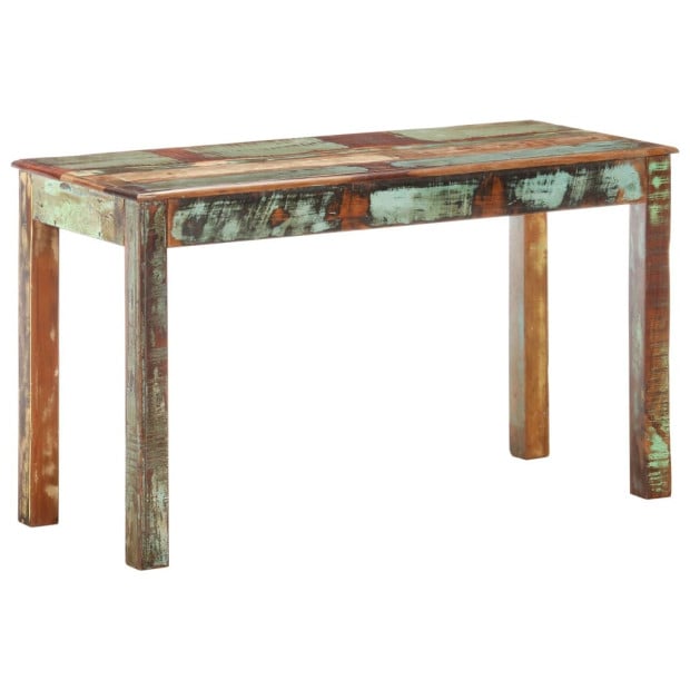 Desk 130x55x76 Cm Solid Reclaimed Wood Image 4