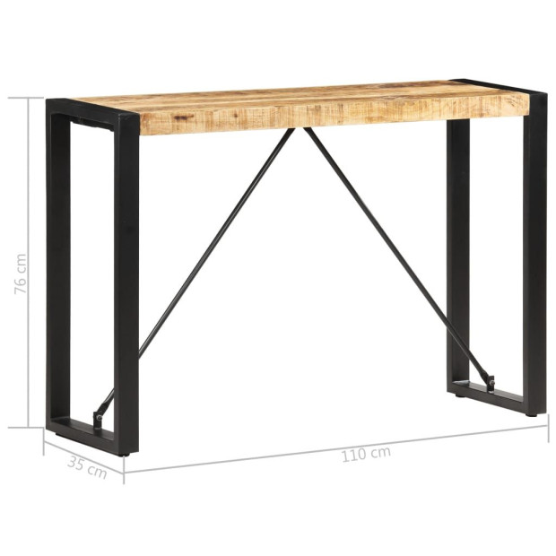 Console Table 110x35x76 Cm Solid Mango Wood Image 5
