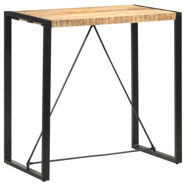 Bar Table 110x60x110 Cm Solid Mango Wood Image 9