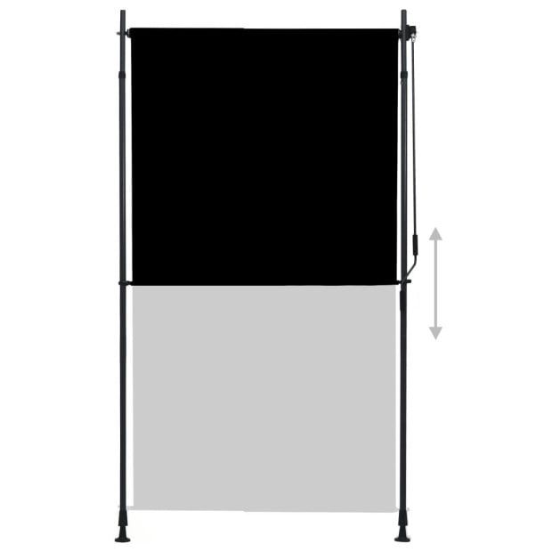 Outdoor Roller Blind 120x270 Cm Anthracite Image 3