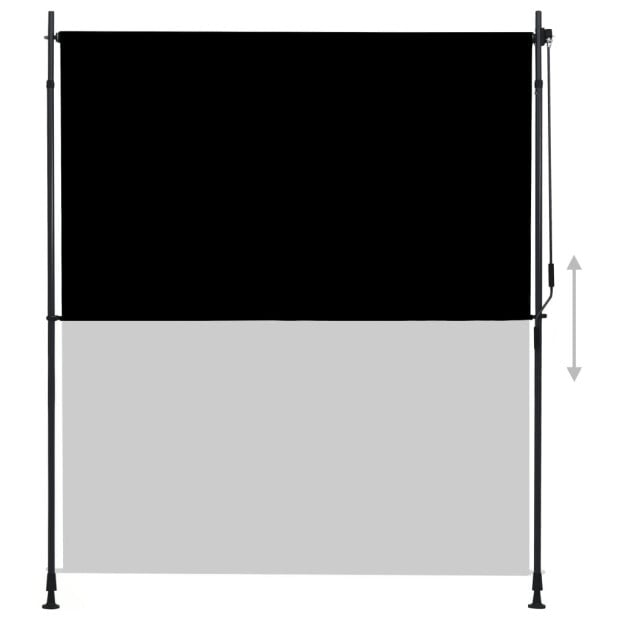 Outdoor Roller Blind 200x270 Cm Anthracite Image 3