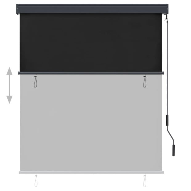 Outdoor Roller Blind 140x250 Cm Anthracite Image 3