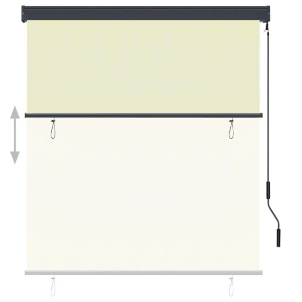 Outdoor Roller Blind 140x250 Cm Cream Image 3