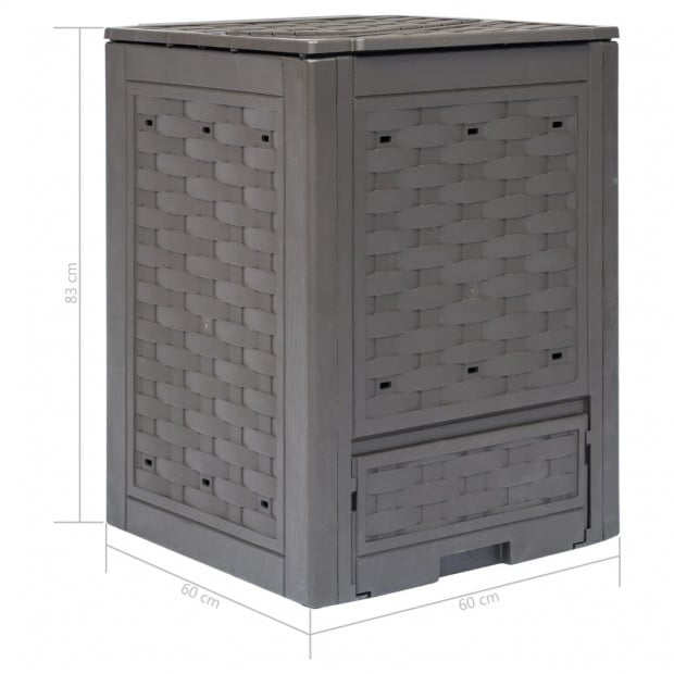 Garden Composters 3 Pcs Brown 60x60x83 Cm 900 L Image 7