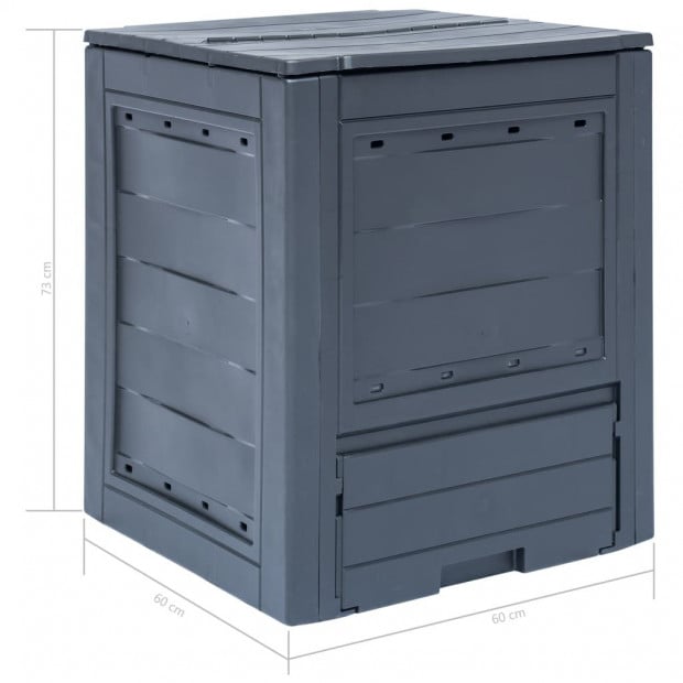 Garden Composters 2 Pcs Grey 60x60x73 Cm 520 L Image 7