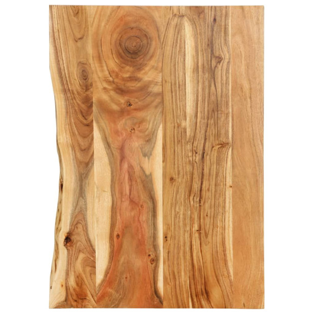 Bathroom Vanity Top Solid Acacia Wood 80x55x2.5 Cm