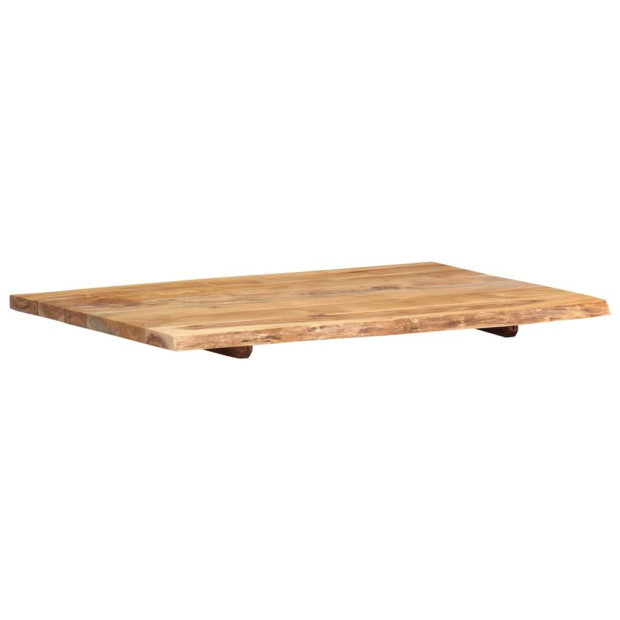 Bathroom Vanity Top Solid Acacia Wood 80x55x2.5 Cm Image 5
