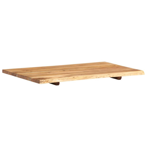 Bathroom Vanity Top Solid Acacia Wood 80x55x2.5 Cm Image 6