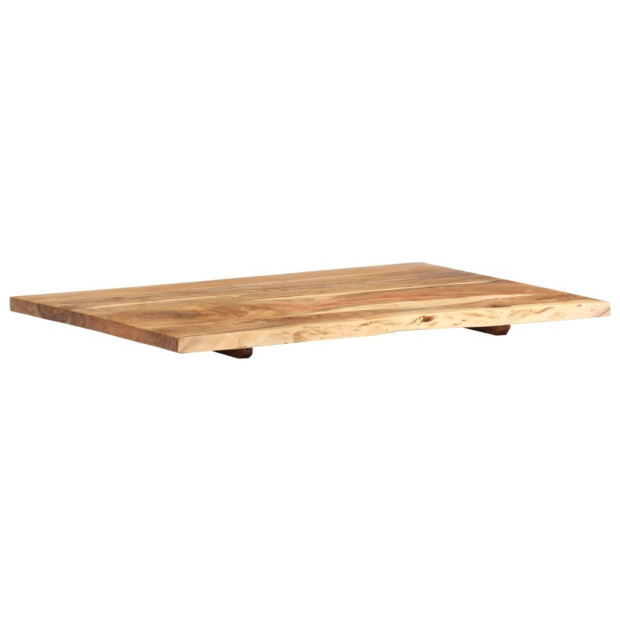 Bathroom Vanity Top Solid Acacia Wood 80x55x2.5 Cm Image 7